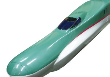 レール式トレインE5系新幹線はやぶさに乗って出発進行!